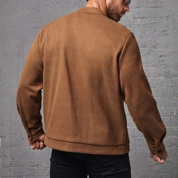 Brown Mens Overcoat - Picture 2 of 4